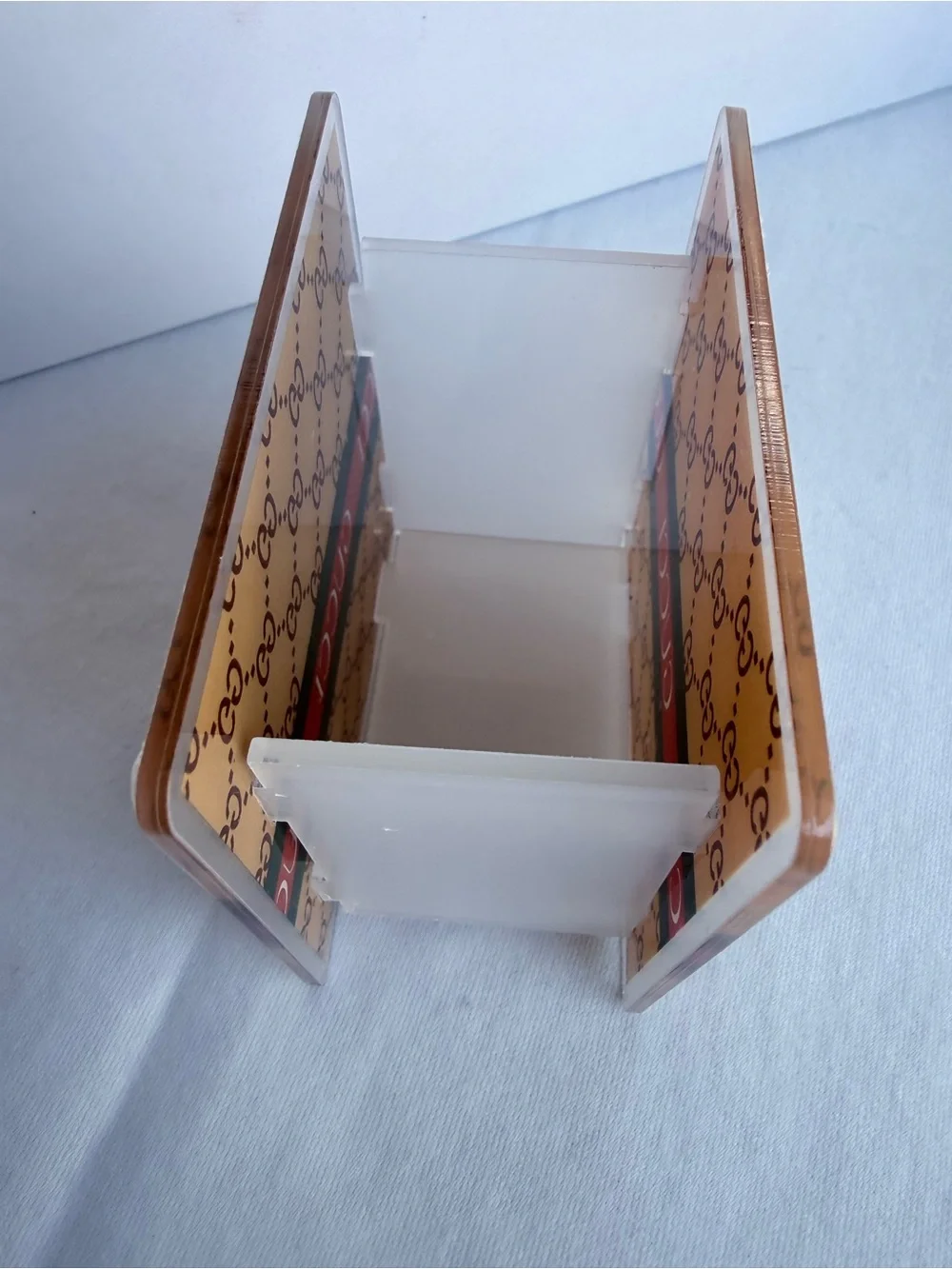 Designer-Inspired Tan Pen Holder Desk Organizer - Home Office